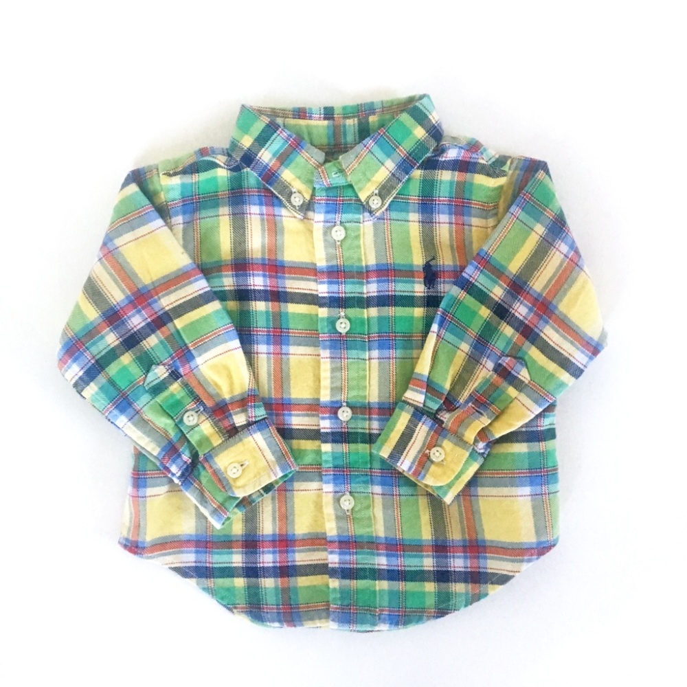 Ralph Lauren Baby Plaid Cotton Flannel Shirt